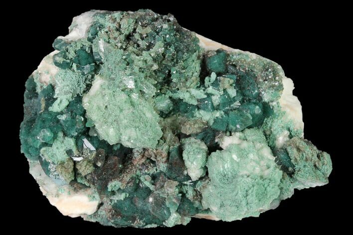 Heulandite & Apophyllite Crystals w/ Celadonite Inclusions -India #168818